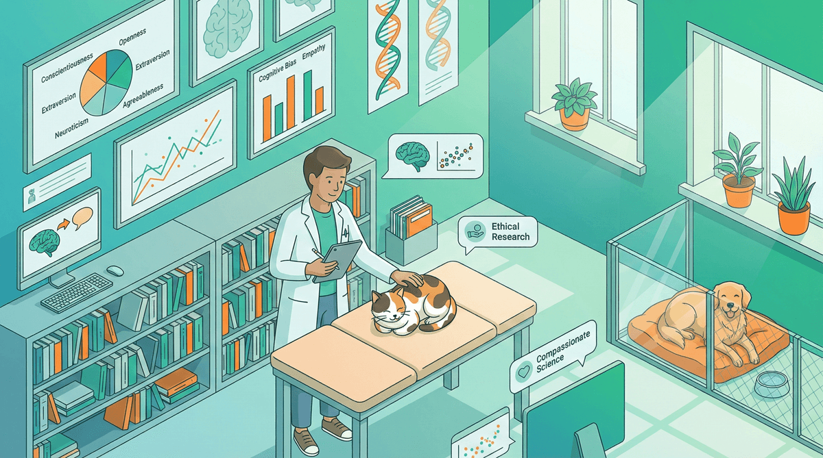 Scientific research laboratory studying animal behavior